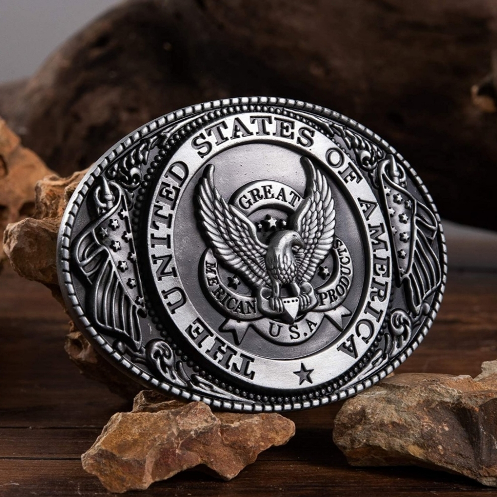 New United States of America belt buckle